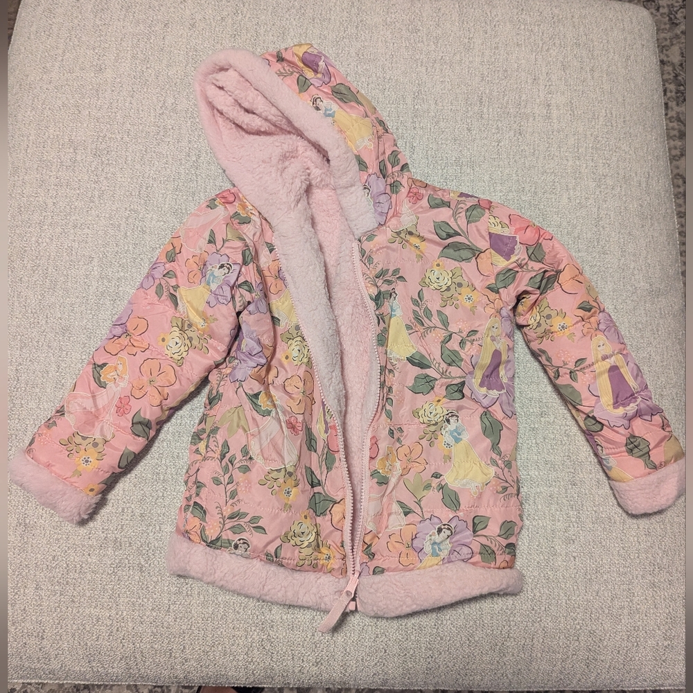 Disney Floral Pink Hooded Jacket